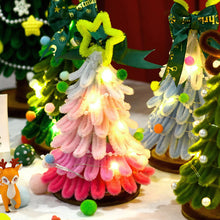 Load image into Gallery viewer, 18/20cm DIY Twist Stick Christmas Tree Mini DIY Tree Kit Twisted Xmas Tree Ornaments Table Top Figurine for Home Party Wedding Decor
