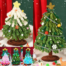 Load image into Gallery viewer, 18/20cm DIY Twist Stick Christmas Tree Mini DIY Tree Kit Twisted Xmas Tree Ornaments Table Top Figurine for Home Party Wedding Decor
