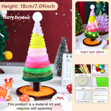 Load image into Gallery viewer, 18/20cm DIY Twist Stick Christmas Tree Mini DIY Tree Kit Twisted Xmas Tree Ornaments Table Top Figurine for Home Party Wedding Decor
