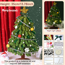 Load image into Gallery viewer, DIY Twist Stick Christmas Tree Mini DIY Tree Kit Twisted Xmas Tree Ornaments Table Top Figurine for Home Party Wedding Decor
