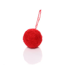 Load image into Gallery viewer, Christmas Tree Decorations Small Wool Felt Ball Handmade Felt Ball Garlands Hanging Pendant Decor
