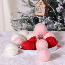 Load image into Gallery viewer, Christmas Tree Decorations Small Wool Felt Ball Handmade Felt Ball Garlands Hanging Pendant Decor
