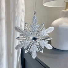 Load image into Gallery viewer, Crystal Christmas Tree Pendant Xmas Transparent Ice Hanging Snowflake Natal Ornament New Year Home Windown Decoration
