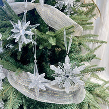 Load image into Gallery viewer, Crystal Christmas Tree Pendant Xmas Transparent Ice Hanging Snowflake Natal Ornament New Year Home Windown Decoration
