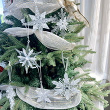 Load image into Gallery viewer, Crystal Christmas Tree Pendant Xmas Transparent Ice Hanging Snowflake Natal Ornament New Year Home Windown Decoration
