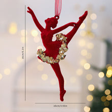 Load image into Gallery viewer, 1Pcs Christmas Hanging Decorations Red Velvet Flocked Garland Bow Tree Christmas Party Decorations Hanger Mantel Door Hanging Bell Ornament

