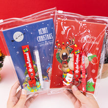 Load image into Gallery viewer, Christmas Gifts for Kids Stationery set Party Favor Pencil Notebook Keychain Xmas School Goodie Bag Carnival Supplies
