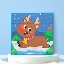 Load image into Gallery viewer, Christmas Magnetic Puzzle for Kids Game Early Learning Education Toys Santa Snowman Puzzle for Kids Xmas Stocking Stuffer Gift Bag Filler
