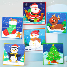 Load image into Gallery viewer, Christmas Magnetic Puzzle for Kids Game Early Learning Education Toys Santa Snowman Puzzle for Kids Xmas Stocking Stuffer Gift Bag Filler

