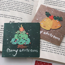 Load image into Gallery viewer, 6pcs Christmas Greeting Card Folding Gift Card With Envelopes And Stickers Xmas Blessing Card New Year Party Invitation Cards
