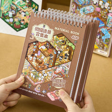 Load image into Gallery viewer, 20Pcs 20in1 Cartoon Landscape Sticker Book DIY 3D Pocket Cabin Scene Stickers Gift for Kid Child

