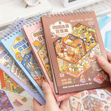 Load image into Gallery viewer, 20Pcs 20in1 Cartoon Landscape Sticker Book DIY 3D Pocket Cabin Scene Stickers Gift for Kid Child
