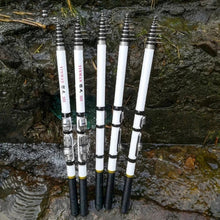 Load image into Gallery viewer, 1.8-3M Telescopic Fiberglass Rock Fishing Rod Portable Ultralight Spinning Rod for Bass and Carp
