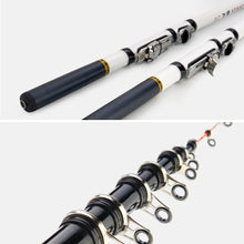 Load image into Gallery viewer, 1.8-3M Telescopic Fiberglass Rock Fishing Rod Portable Ultralight Spinning Rod for Bass and Carp

