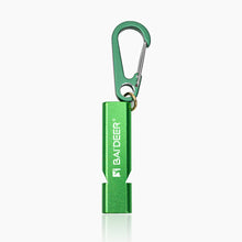 Load image into Gallery viewer, Multi-Function Outdoor Survival Whistle High-Decibel Aluminum Emergency Whistle with D-Ring Buckle
