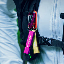 Load image into Gallery viewer, Multi-Function Outdoor Survival Whistle High-Decibel Aluminum Emergency Whistle with D-Ring Buckle
