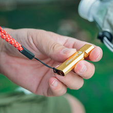 Load image into Gallery viewer, Multi-Function Outdoor Survival Whistle High-Decibel Aluminum Emergency Whistle with D-Ring Buckle

