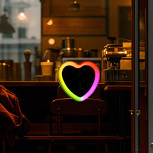 Load image into Gallery viewer, 1/2Pcs Car Window LED Heart-shaped Ambient Light Neon Light USB Powered Car Window Neon Light Decorative Lamps
