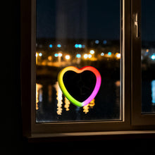 Load image into Gallery viewer, 1/2Pcs Car Window LED Heart-shaped Ambient Light Neon Light USB Powered Car Window Neon Light Decorative Lamps

