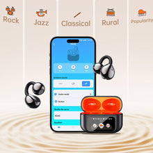 Load image into Gallery viewer, Clip-On Bluetooth Earbuds with Color Screen AI Smart Translation Stereo Wireless Earphones for Sports and Running-XG42
