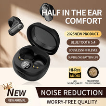 Load image into Gallery viewer, Semi-In Ear Wireless Bluetooth Earbuds Super Long Endurance Short Stem ENC Call Noise Reduction Sleep Headphones -M400L
