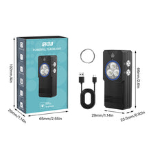 Load image into Gallery viewer, EDC Multi-Function Flashlight with Clip and Magnet UV Inspection Red Blue White Emergency Lighting Equipment Portable Work Light

