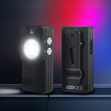 Load image into Gallery viewer, EDC Multi-Function Flashlight with Clip and Magnet UV Inspection Red Blue White Emergency Lighting Equipment Portable Work Light
