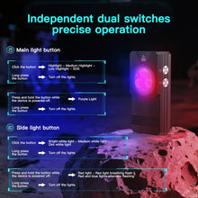 Load image into Gallery viewer, EDC Multi-Function Flashlight with Clip and Magnet UV Inspection Red Blue White Emergency Lighting Equipment Portable Work Light
