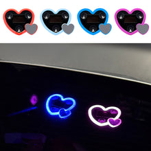 Load image into Gallery viewer, LED Dual Heart Shape Solar Car Interiors Atmosphere Decor Light USB Powered Car Window Neon Light Decorative Lamps
