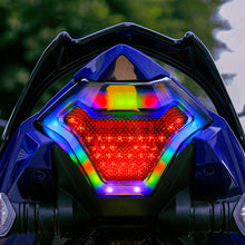 Load image into Gallery viewer, Motorcycle LED Tail Light Rear Brake Lamp Integrated Turn Signal Remote Control RGB Colorful Light for Yamaha MT-07/25 R3 R25 Y15 V1 V2 LED Taillight
