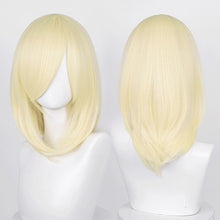 Load image into Gallery viewer, 40cm Medium Basic Anime Cosplay Wig Bang Blond Black White Red Pink Green Brown Gold Blue Heat Resistant Synthetic Hair Wigs
