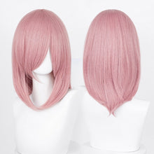 Load image into Gallery viewer, 40cm Medium Basic Anime Cosplay Wig Bang Blond Black White Red Pink Green Brown Gold Blue Heat Resistant Synthetic Hair Wigs
