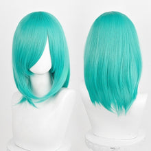 Load image into Gallery viewer, 40cm Medium Basic Anime Cosplay Wig Bang Blond Black White Red Pink Green Brown Gold Blue Heat Resistant Synthetic Hair Wigs
