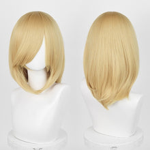 Load image into Gallery viewer, 40cm Medium Basic Anime Cosplay Wig Bang Blond Black White Red Pink Green Brown Gold Blue Heat Resistant Synthetic Hair Wigs
