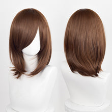 Load image into Gallery viewer, 40cm Medium Basic Anime Cosplay Wig Bang Blond Black White Red Pink Green Brown Gold Blue Heat Resistant Synthetic Hair Wigs
