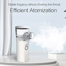 Load image into Gallery viewer, Recharegable Handheld Nebulizer Portable Mesh Nebuliser Silent Ultrasonic Nebulizer Children Adult Automizer Kids Inhalator Nebulizador
