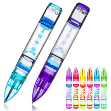 Load image into Gallery viewer, 1pc Liquid Motion Bubble Pen-Retractable Ballpoint 6 Colors Anxiety Relief Stress-Free Writing Cool Relax Pen for Study/Office
