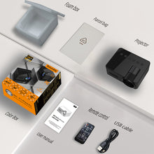 Load image into Gallery viewer, YT100 Projector Mini Portable High Quality Beamer Outdoor Camping Projector Smartphone Wireless Mirroring Supported Home Theater
