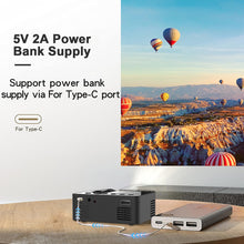 Load image into Gallery viewer, YT100 Projector Mini Portable High Quality Beamer Outdoor Camping Projector Smartphone Wireless Mirroring Supported Home Theater
