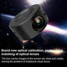 Load image into Gallery viewer, YT200 Mini Projector LED Home Media Player Audio Portable Proyectors 320X240 Pixels Black USB Video Beamer For iPhone Android
