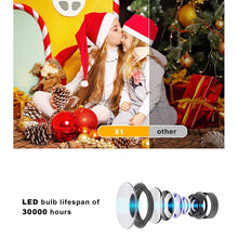 Load image into Gallery viewer, YT200 Mini Projector LED Home Media Player Audio Portable Proyectors 320X240 Pixels Black USB Video Beamer For iPhone Android
