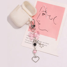 Load image into Gallery viewer, Phone Charm Pink Silve Bow Heart Star Keychain Pendant Key Chain Bag Phone Chain Cute Accessory For Girls Women Jewelry
