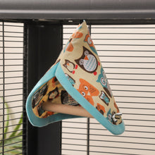 Load image into Gallery viewer, Parrot Stand Bird Swing and Nest Climbing Toy All-Season Cozy Hanging Hut Cockatiel Perch Cage Attachment Furniture
