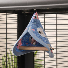 Load image into Gallery viewer, Parrot Stand Bird Swing and Nest Climbing Toy All-Season Cozy Hanging Hut Cockatiel Perch Cage Attachment Furniture
