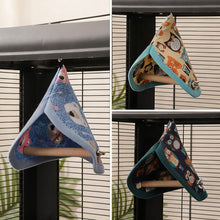 Load image into Gallery viewer, Parrot Stand Bird Swing and Nest Climbing Toy All-Season Cozy Hanging Hut Cockatiel Perch Cage Attachment Furniture
