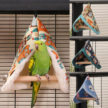 Load image into Gallery viewer, Parrot Stand Bird Swing and Nest Climbing Toy All-Season Cozy Hanging Hut Cockatiel Perch Cage Attachment Furniture
