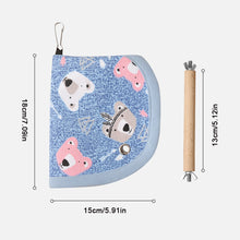 Load image into Gallery viewer, Parrot Stand Bird Swing and Nest Climbing Toy All-Season Cozy Hanging Hut Cockatiel Perch Cage Attachment Furniture
