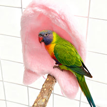 Load image into Gallery viewer, Plush Parrot Windproof Hanging Nest Warm Cozy Bird Blanket Snuggle Hut Parrot Lovers Owner Winter Aviary Use Bird Cage Accessories
