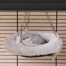 Load image into Gallery viewer, Plush Parrot Hanging Nest Warm Cozy Bird Blanket Snuggle Hut Swing Parrot Lovers Owner Winter Aviary Use Bird Cage Accessories
