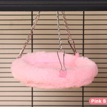 Load image into Gallery viewer, Plush Parrot Hanging Nest Warm Cozy Bird Blanket Snuggle Hut Swing Parrot Lovers Owner Winter Aviary Use Bird Cage Accessories
